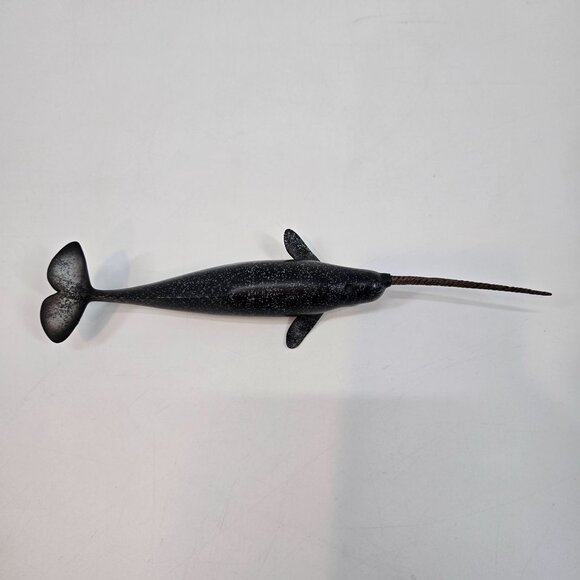 CollectA Narwhal Figure Realistic Sea Creature Ocean Animals Toy 10.5" - Picture 5 of 10